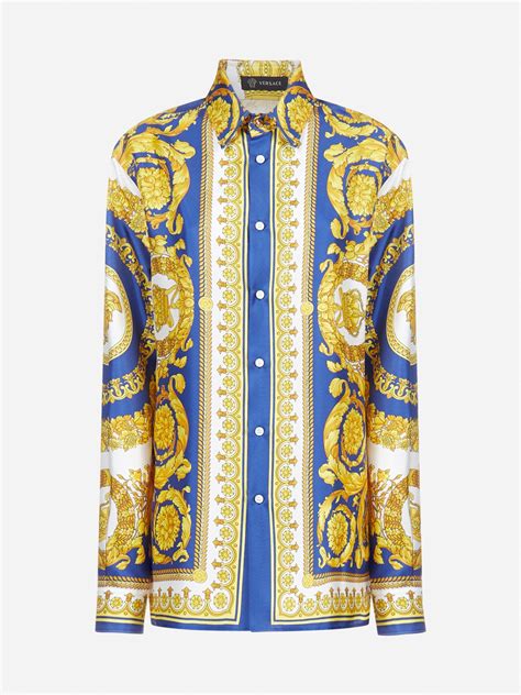 camicia di seta uomo versace